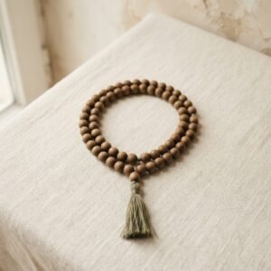 Natural Wood Tasbih — 99 Beads