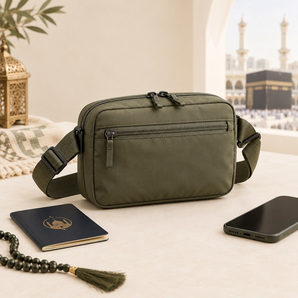 Hajj and Umrah travel pouch by DEEN COLLECTION